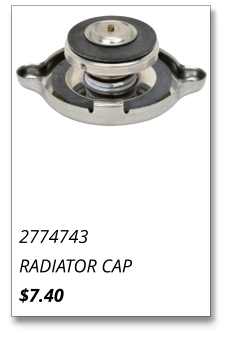 2774743 RADIATOR CAP $7.40