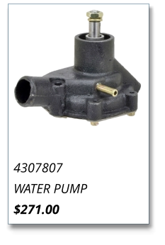 4307807 WATER PUMP $271.00