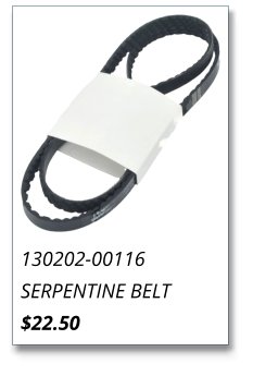130202-00116 SERPENTINE BELT $22.50