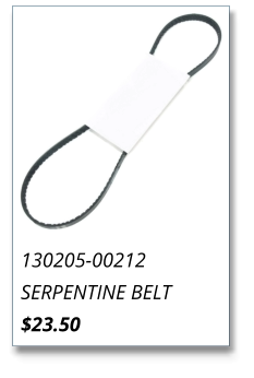 130205-00212 SERPENTINE BELT $23.50
