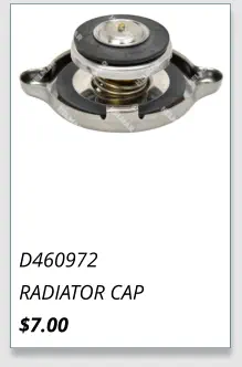 Doosan Radiator Caps D460972