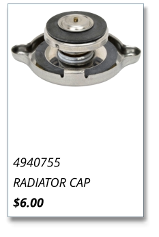 Kalmar AC Radiator Cap 4940755