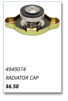 Kalmar AC Radiator Cap 4949074