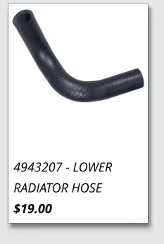 4943207 - LOWER RADIATOR HOSE $19.00