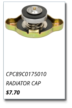 CPC89C0175010 RADIATOR CAP $7.70