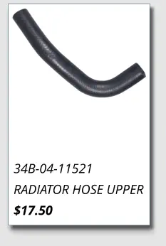 34B-04-11521 RADIATOR HOSE UPPER $17.50