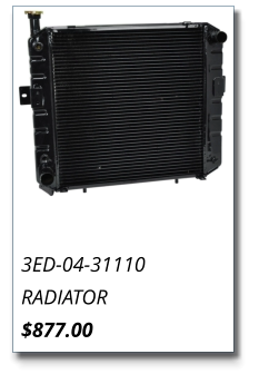 3ED-04-31110 RADIATOR $877.00