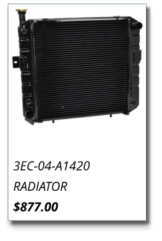 3EC-04-A1420 RADIATOR $877.00