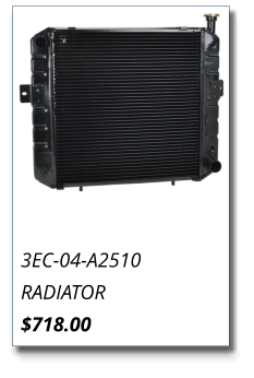 3EC-04-A2510 RADIATOR $718.00