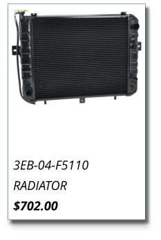 3EB-04-F5110 RADIATOR $702.00