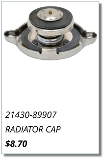 21430-89907 RADIATOR CAP $8.70
