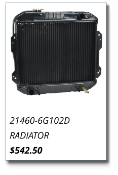 21460-6G102D RADIATOR $542.50