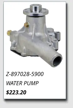 Z-897028-5900 WATER PUMP $223.20