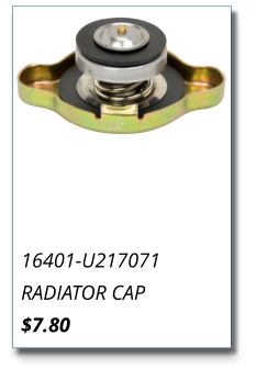 16401-U217071 RADIATOR CAP $7.80