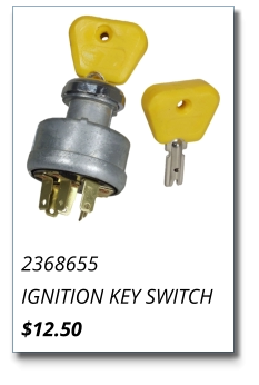 2368655 IGNITION KEY SWITCH $12.50