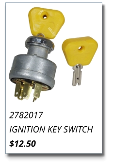 2782017 IGNITION KEY SWITCH $12.50