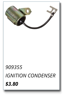 909355 IGNITION CONDENSER $3.80