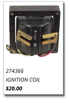 274366 IGNITION COIL $20.00