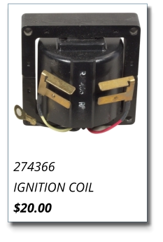 274366 IGNITION COIL $20.00