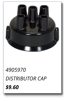 4905970 DISTRIBUTOR CAP $9.60