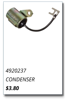 4920237 CONDENSER $3.80