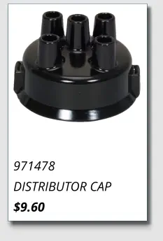 971478 DISTRIBUTOR CAP $9.60