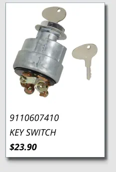 9110607410 KEY SWITCH $23.90