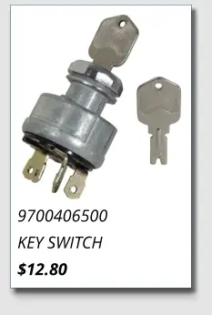 9700406500 KEY SWITCH $12.80