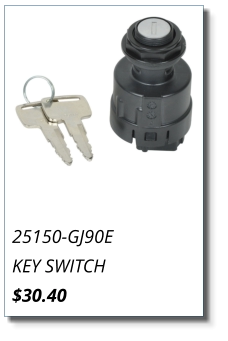 25150-GJ90E KEY SWITCH $30.40