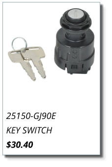 25150-GJ90E KEY SWITCH $30.40