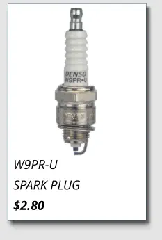 W9PR-U SPARK PLUG $2.80