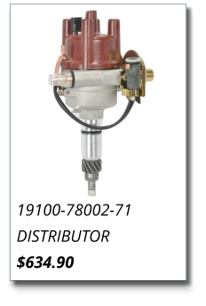 19100-78002-71 DISTRIBUTOR $634.90