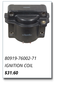 80919-76002-71 IGNITION COIL $31.60