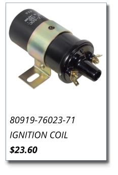 80919-76023-71 IGNITION COIL $23.60