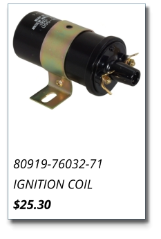 80919-76032-71 IGNITION COIL $25.30