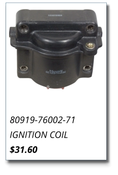 80919-76002-71 IGNITION COIL $31.60