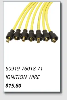 80919-76018-71 IGNITION WIRE $15.80