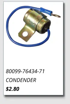 80099-76434-71 CONDENDER $2.80