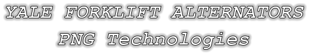 YALE FORKLIFT ALTERNATORS PNG Technologies
