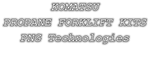 KOMATSU PROPANE FORKLIFT KITS PNG Technologies
