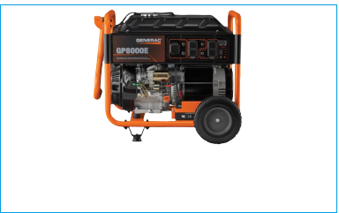 Generac Natural Gas Kit Model GP8000E | GP8000 | GP7500E | GP7500  GP7000E | GP7000 | GP6500E | GP6500 GP5500E | GP5500 | XT8000E | XT8000