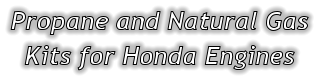 Propane and Natural Gas Kits for Honda Engines