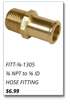 FITT-⅜-1305 ⅜ NPT to ⅝ ID HOSE FITTING $6.99