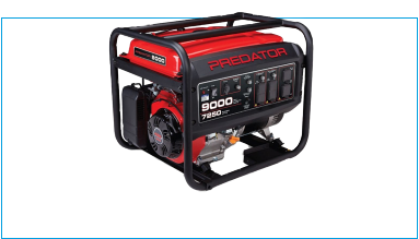 Predator Natural Gas Kit 9000 Watts with the Metal air cleaner box assy